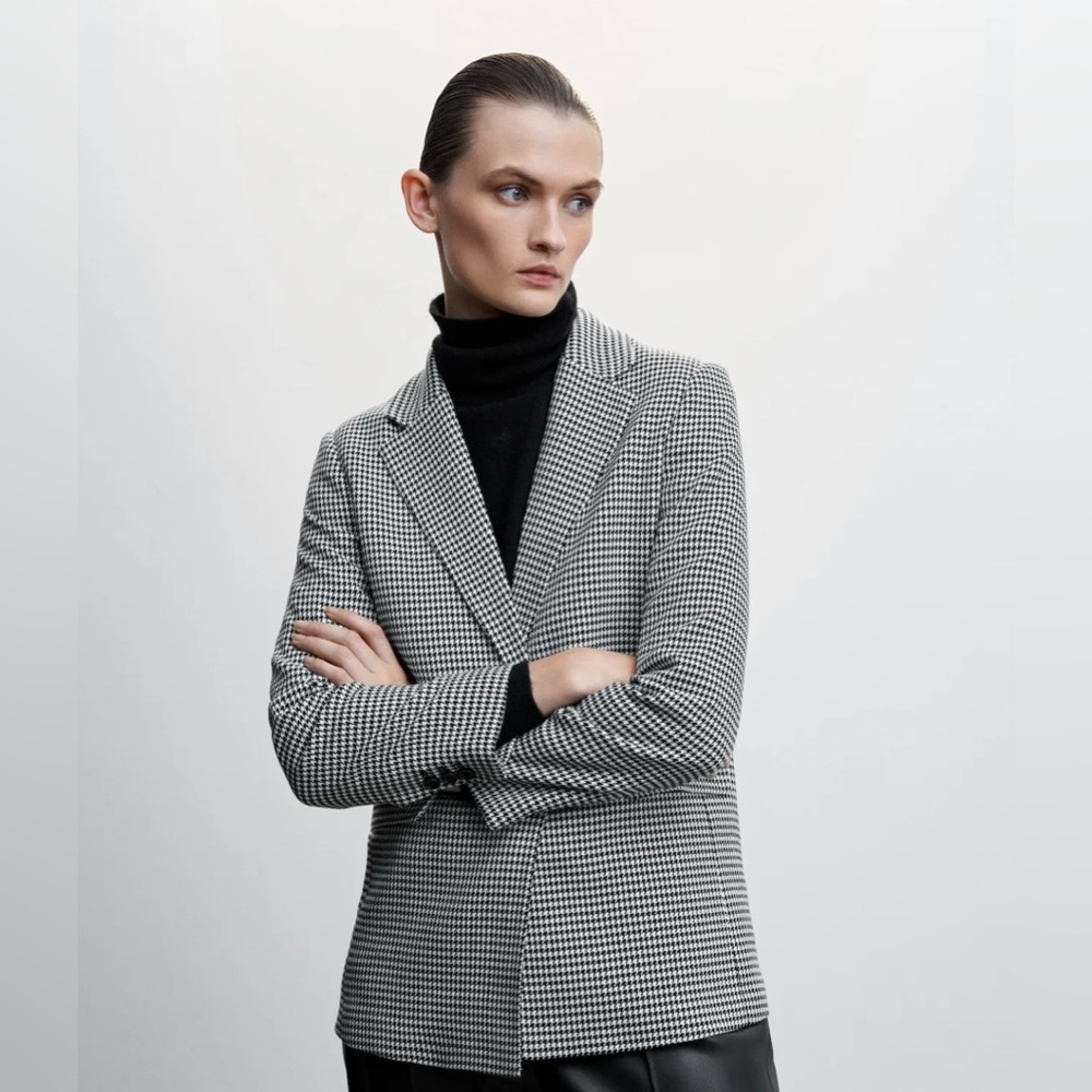 MANGO Houndstooth Blazer Size XS
